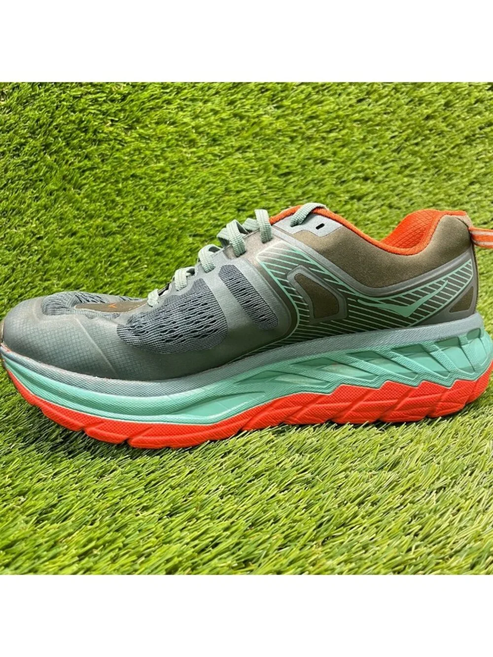 Hoka One One Stinson ATR 5 Mens Size 9.5 Green Athletic Running Shoes Sneakers_3